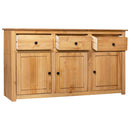 skænk Panama-serien 135x40x80 cm massivt fyrretræ