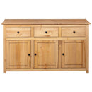 skænk Panama-serien 135x40x80 cm massivt fyrretræ