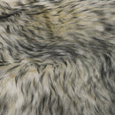 gulvtæppe 60x180 cm fårelæder gråmeleret