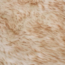 gulvtæppe 60x90 cm kunstigt fårelæder brunmeleret