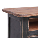tv-bord 120x30x40 cm massivt mahognitræ sort