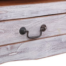 tv-bord 120x30x40 cm massivt mahognitræ hvid