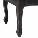 sofabord 120 x 60 x 45 cm massivt mahognitræ sort