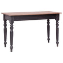 skrivebord med 3 skuffer 117x57x75 cm massivt mahognitræ