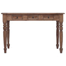 skrivebord med skuffer 117x57x75 cm massivt mahognitræ