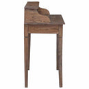 skrivebord med skuffer 90x50x101 cm massivt mahognitræ