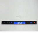 hængende ø-emhætte med touchsensor LCD 37 cm rustfrit stål