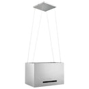 hængende ø-emhætte med touchsensor LCD 55 cm rustfrit stål
