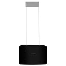 hængende ø-emhætte med touchsensor LCD hærdet glas