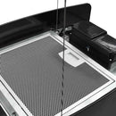 hængende ø-emhætte med touchsensor LCD hærdet glas