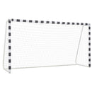 fodboldmål 300 x 160 x 90 cm metal sort og hvid