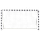 fodboldmål 300 x 160 x 90 cm metal sort og hvid