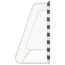 fodboldmål 300 x 160 x 90 cm metal sort og hvid