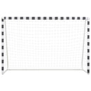 fodboldmål 300 x 200 x 90 cm metal sort og hvid