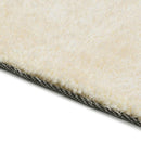 Shaggy område tæppe Creme 120 x 160 cm Polyethylen