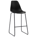 barstole 2 stk. plastik sort