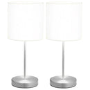bordlamper 2 stk. touch-knap E14 hvid