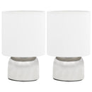 bordlamper 2 stk. touch-knap E14 hvid