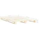 palleseng massivt fyrretræ 180 x 200 cm