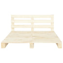 palleseng massivt fyrretræ 160 x 200 cm