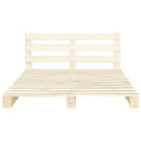 Pallesengestel massivt fyrretræ 200 x 200 cm