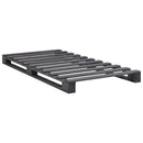 Pallesengestel massivt fyrretræ 90 x 200 cm grå