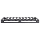 Pallesengestel massivt fyrretræ 90 x 200 cm grå