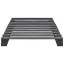Pallesengestel massivt fyrretræ 100 x 200 cm grå