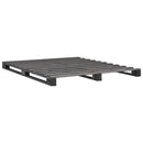 Pallesengestel massivt fyrretræ 200 x 200 cm grå