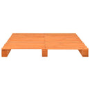 pallesengestel 140x200 cm massivt fyrretræ brun