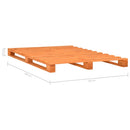 palleseng massivt fyrretræ 200 x 200 cm brun