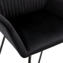 spisebordsstole 4 stk. velour sort