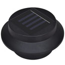 soldrevne hegnslamper LED 12 stk. sort
