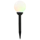 soldrevne udendørslamper LED 8 stk. 15 cm runde RGB