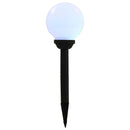 soldrevne udendørslamper LED 8 stk. 15 cm runde RGB