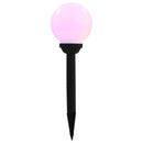 soldrevne udendørslamper LED 8 stk. 15 cm runde RGB
