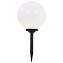 soldrevne udendørslamper LED 4 stk. 30 cm rund RGB