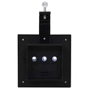 soldrevne udendørslamper LED 12 stk. 12 cm firkantet sort