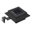 soldrevne udendørslamper LED 12 stk. 12 cm firkantet sort