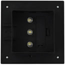 soldrevne udendørslamper LED 12 stk. 12 cm firkantet sort