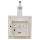 soldrevne udendørslamper LED 12 stk. 12 cm firkantet hvid