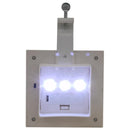 soldrevne udendørslamper LED 12 stk. 12 cm firkantet hvid