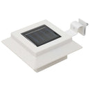soldrevne udendørslamper LED 12 stk. 12 cm firkantet hvid