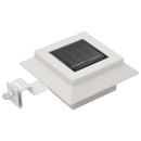 soldrevne udendørslamper LED 12 stk. 12 cm firkantet hvid