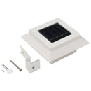 soldrevne udendørslamper LED 12 stk. 12 cm firkantet hvid