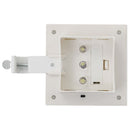 soldrevne udendørslamper LED 12 stk. 12 cm firkantet hvid