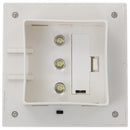 soldrevne udendørslamper LED 12 stk. 12 cm firkantet hvid