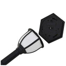 soldrevne udendørslamper LED 6 stk. sort