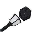 soldrevne udendørslamper LED 6 stk. sort