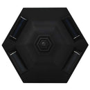 soldrevne udendørslamper LED 6 stk. sort